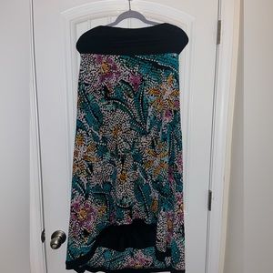 NICOLE MILLER WOMENS TUBE TOP DRESS BOHO SIZE 10